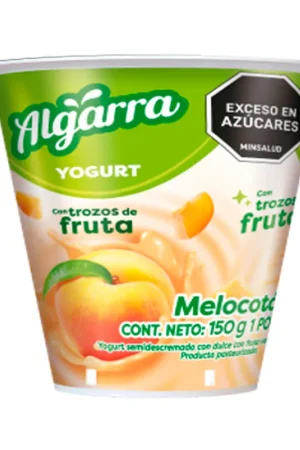 Yogurt Algarra Melocotón Vaso x150grs Scelto Dai Clienti