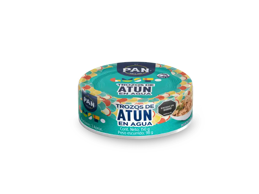 Atún Pan trozos agua x150g pn Esclusivo