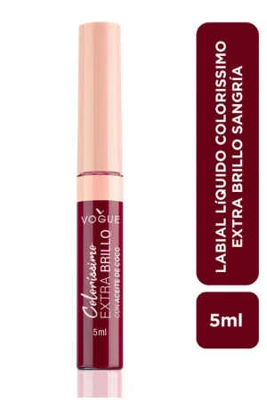 Artigianale Labial Vogue Extra Brillo Sangría x5ml