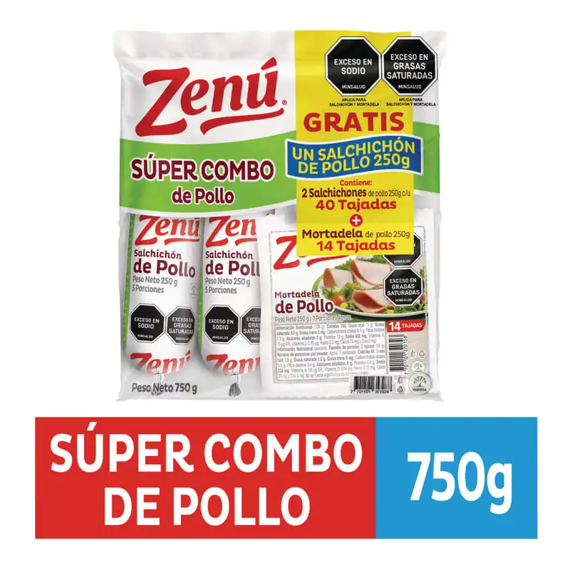 Combo Zenú Pollo x250grs + Salchichón Pollo 250grs Affare