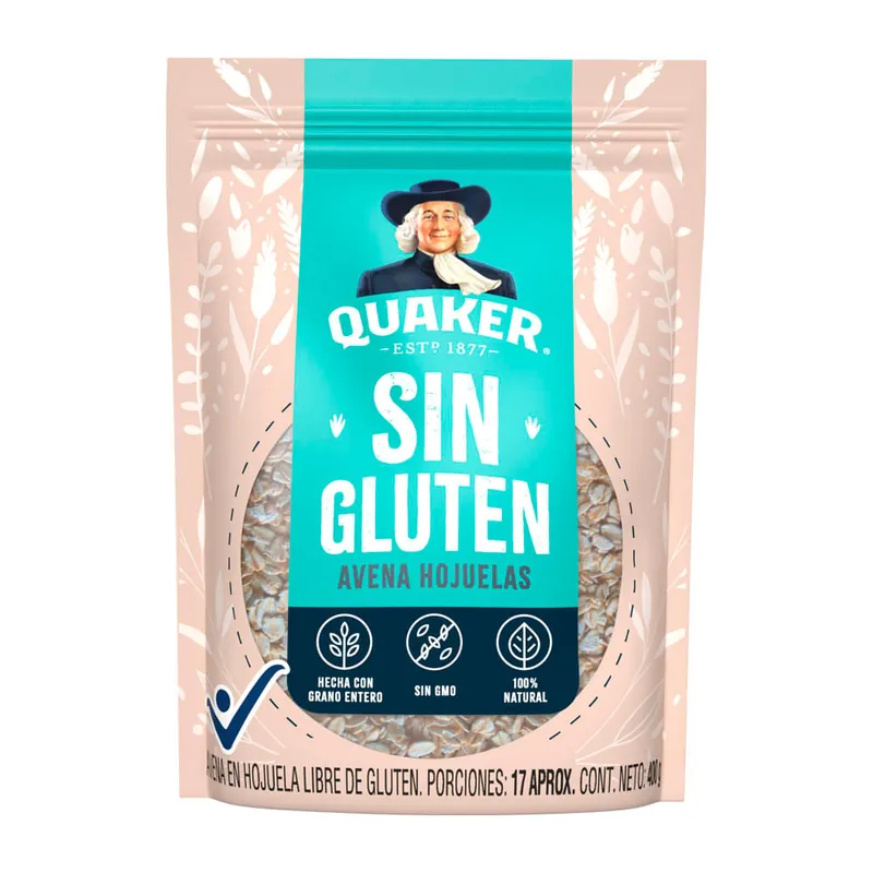 Nuova Collezione Avena Quaker Hojuelas Sin Gluten x400grs