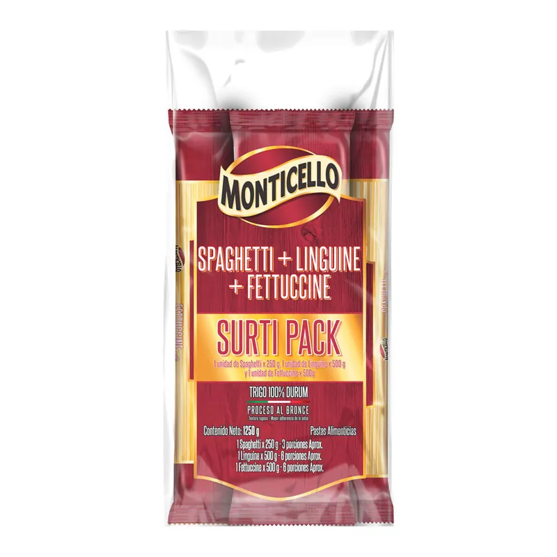 Compra Oggi Stesso Pasta Monticello Surti Pack x1250grs