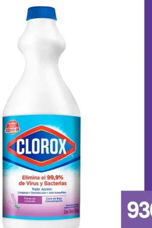 Blanqueador Clorox Flores de Lavanda Botella 930ml Autentico