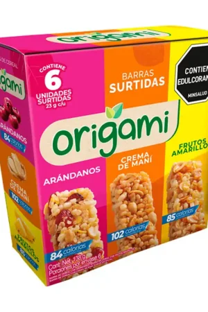 Pagamento Sicuro Barra Cereal Origami Surtido x6 Und x23grs
