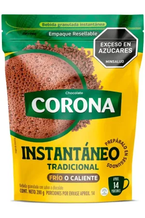 Vendita Finale Chocolate Corona Instantáneo Tradicional x200grs