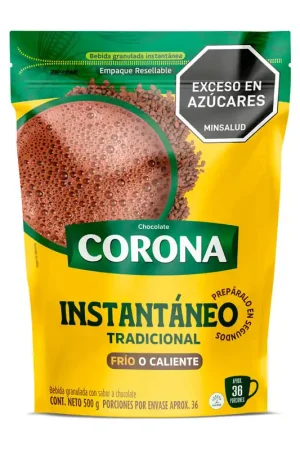Chocolate Corona Instantáneo Tradicional x500grs Occasione Imperdibile