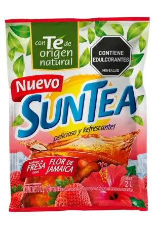 Te Polvo Santea Fresa Flor Jamaica x12grs Autentico