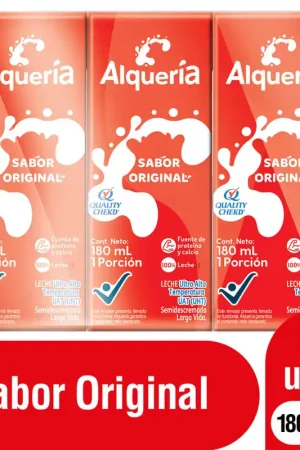Artigianale Leche Sabor Original Alqueria 180ml x3unds
