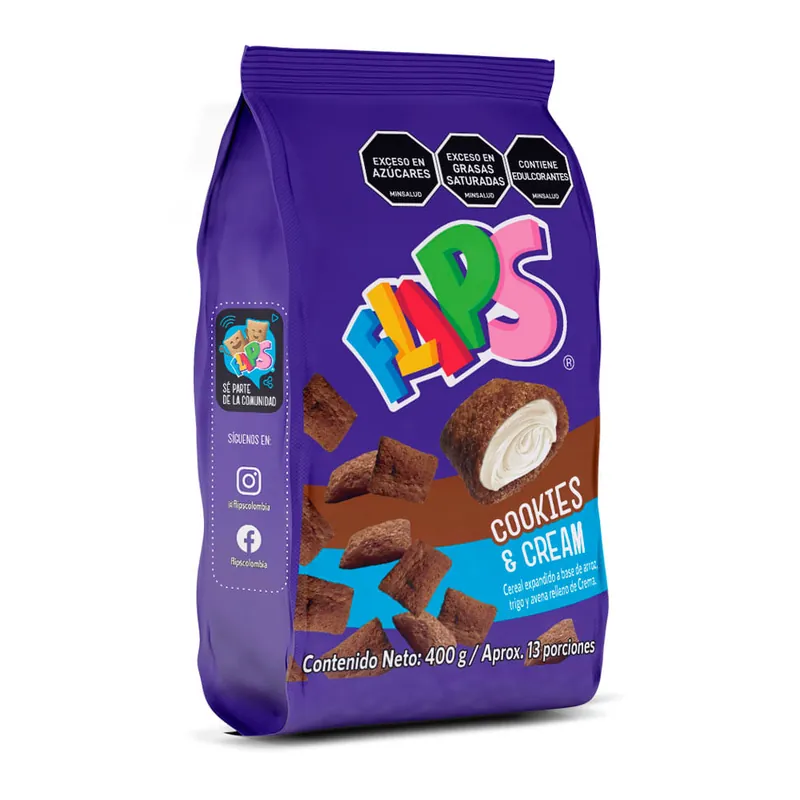 Cereal Flips Cookies & Cream x400grs Ultima Occasione