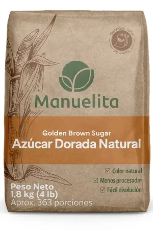 Azúcar Manuelita Dorada Natural x1.8kg Spedizione Gratuita