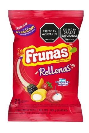 Caramelo Frunas Chocolate Blanco x25 Und x125grs Compra Adesso