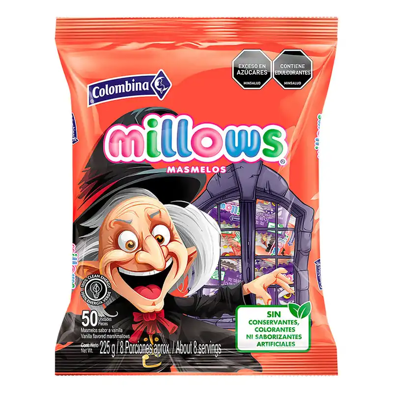 Consegna Rapida Masmelo Millows Halloween 50 Und 225gr