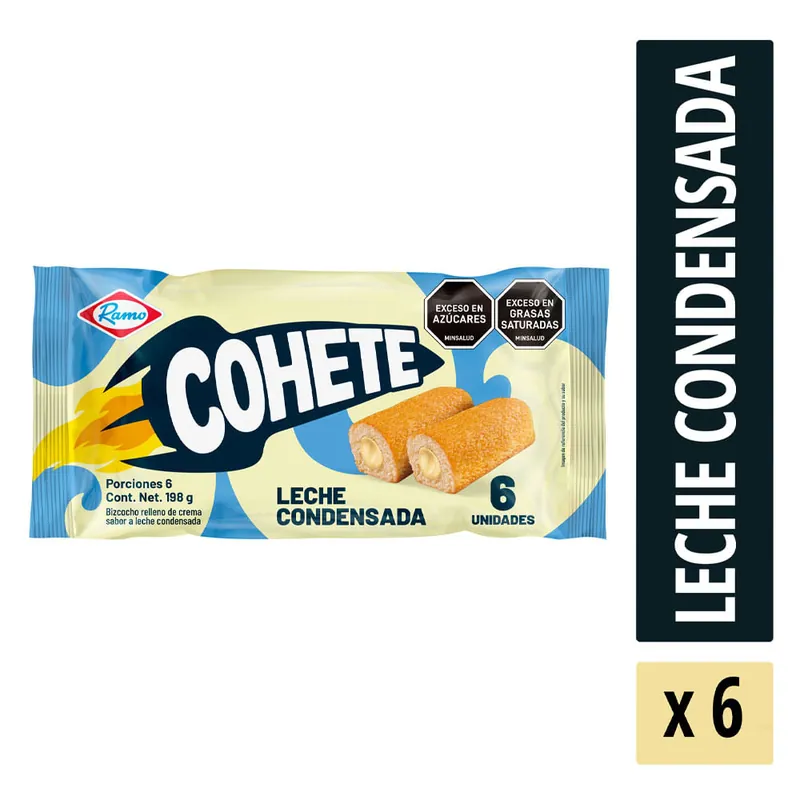 Cohete Leche Condensada 33 grs x6 Unidades Acquista Ora