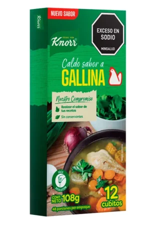 Caldo de Gallina Knorr x12 Cubos x108grs Di Tendenza