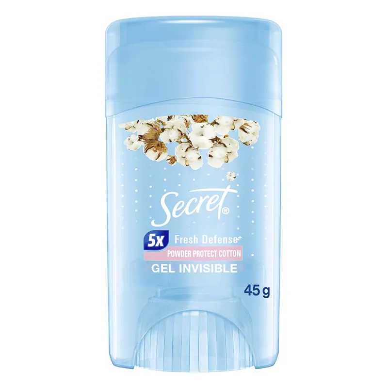 Desodorante Antitranspirante Mujer Secret en Gel Powder Protect Cotton 45 grs Promozione