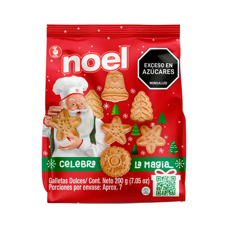 Consegna Rapida Galleta Noel Navidad Bolsa Celebra Magia x200grs