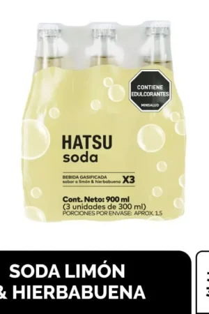 Acquista Ora Soda Hatsu limon hierbabuena bot x3 und x300ml c-u