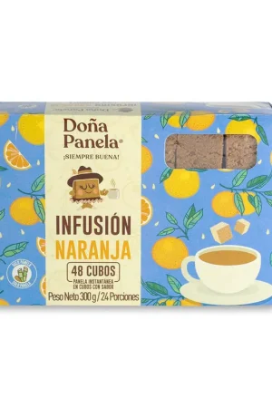 Autentico Panela Doña Panela 48 cubos naranja x300g
