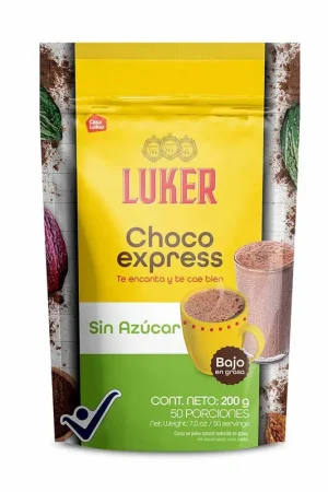 Chocolate Luker chocoexpress sin azúcar doy pack x200g A Buon Prezzo