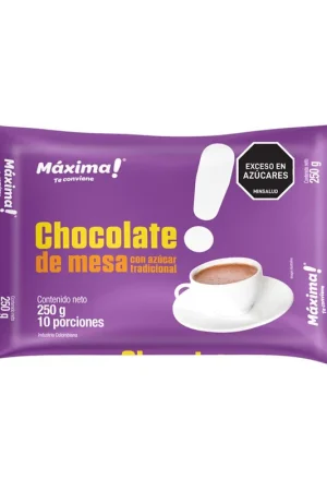Chocolate de mesa Máxima con azúcar tradicional x250g Reso Gratuito