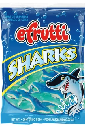 Certificato gomas gummi Sharks E Frutti Bl x 100g
