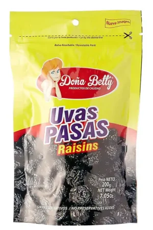 Uvas pasas Doña Betty x 200g Nuova Collezione