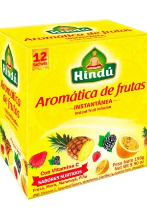 Certificato Aromática de frutas Hindú surtida x12und x156g