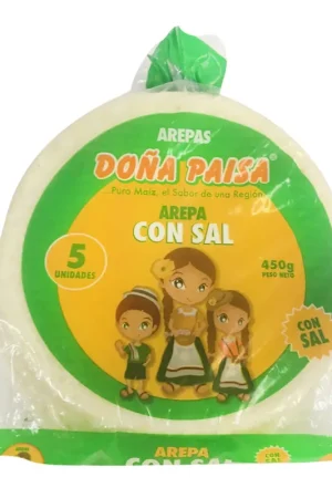Arepas Doña Paisa con sal x5und x450g Ultimissimo Modello