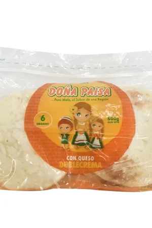 Arepas Doña Paisa con queso doble crema x6und x500g Ultime Pezzi