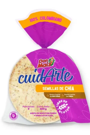 Arepas Don Maíz semillas de chía x5und x400g Direttamente Dal Produttore