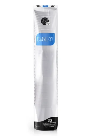 Contenedor Darnel Blanco Tapa Rígida 24 Oz x20 Und Migliore Qualità