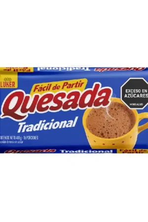 Chocolate Quesada Tradicional 16Und 400g Offerta Lampo