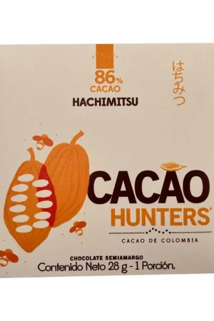 Chocolate Cacao Hunters Hachimitsu 86% Cacao x28grs Consegna Rapida