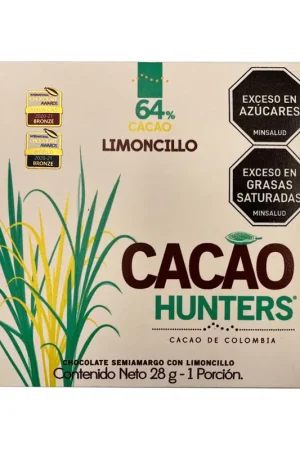 Chocolate Cacao Hunters Limoncillo 64% Cacao x28grs Ultimissimo Modello