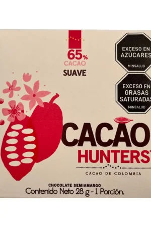 Chocolate Cacao Hunters Suave 65% Cacao x28grs Popolare
