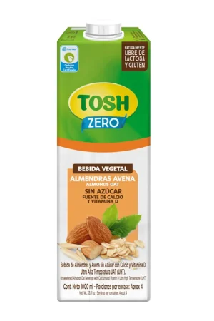 Bebida Tosh Almendra Avena Sin Azúcar x1000ml Subito Disponibile