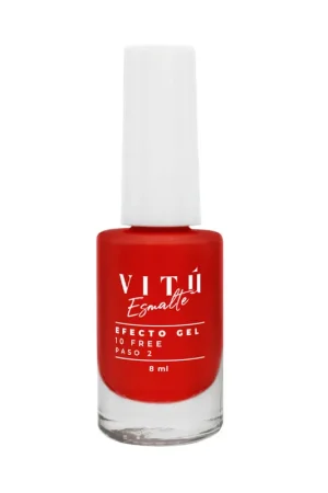Autentico Esmalte Vitu Gel Tono 1 Cereza 8ml