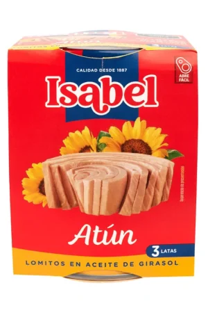 Atún Isabel Lomitos Aceite Girasol 3Unidades 480g Top Qualità