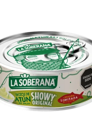 Atun La Soberana Trozos Salsa Showy Ed.Ltda x140G Spedizione Espresso