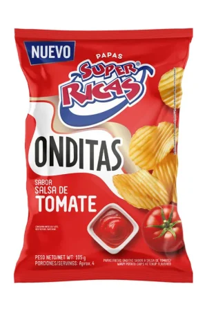 Compra Oggi Stesso Papas SUPER RICAS onditas tomate x105g