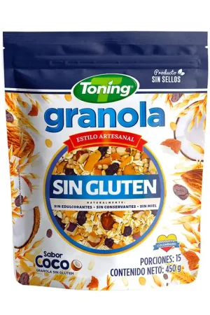 granola Toning Coco Sin gluten 450g Più Venduto