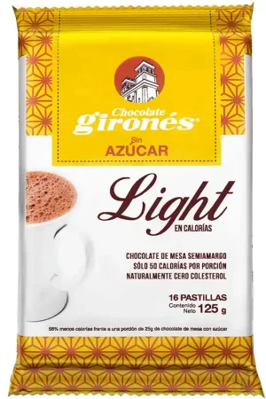 Chocolate Girones light sin azúcar 16 pastillas x125g Occasione