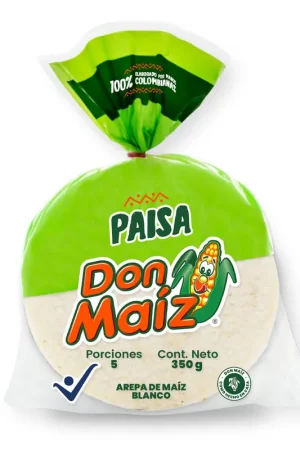 Arepas paisas Don Maíz x5und x350g All’Ingrosso