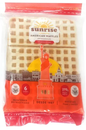 Waffles Sunrise bolsa x 6 und x 270g Esclusivo
