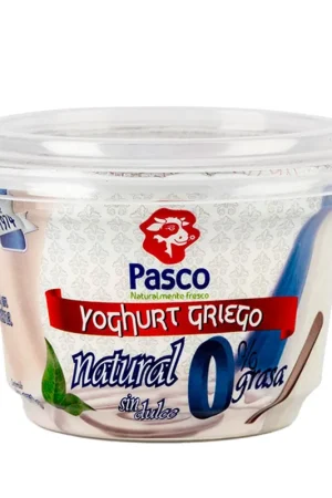 Yogurt griego Pasco 0% grasa natural x170g Compra Adesso