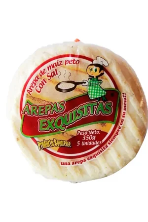 Arepas de maíz peto Exquisitas con sal x5und x350g A Buon Prezzo