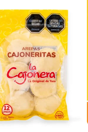 Arepas de yuca Cajoneritas La Cajonera con queso x12und x300g Offerta Lampo
