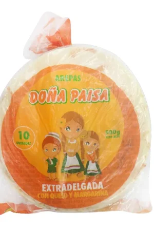 Arepas Doña Paisa con queso y margarina x500g Economico