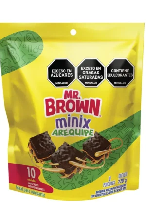 Originale Minix brownie arequipe Bimbo 10 Und x 220g