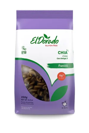 Ultimissimo Modello Pasta El Dorado Fusilli Chía Sin Gluten x 250g